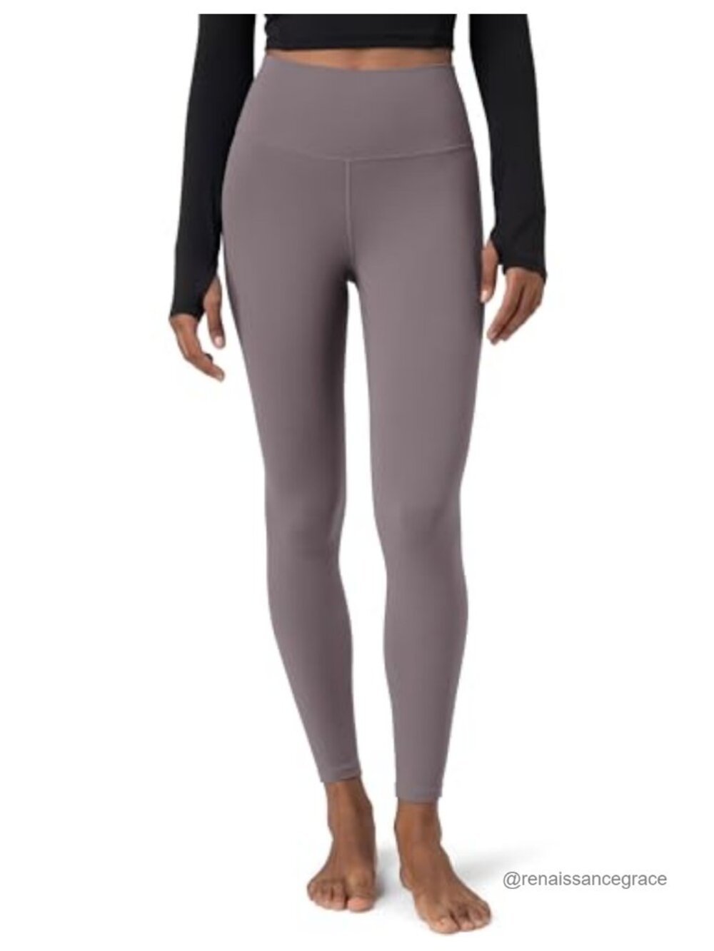 High Waisted Yoga Leggings 28" Inseam Butter Soft Stretch Workout Pants